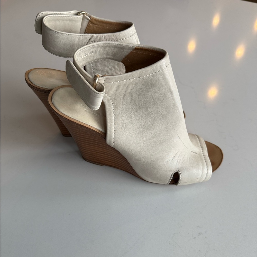 Rag & Bone White Wedge Sandals